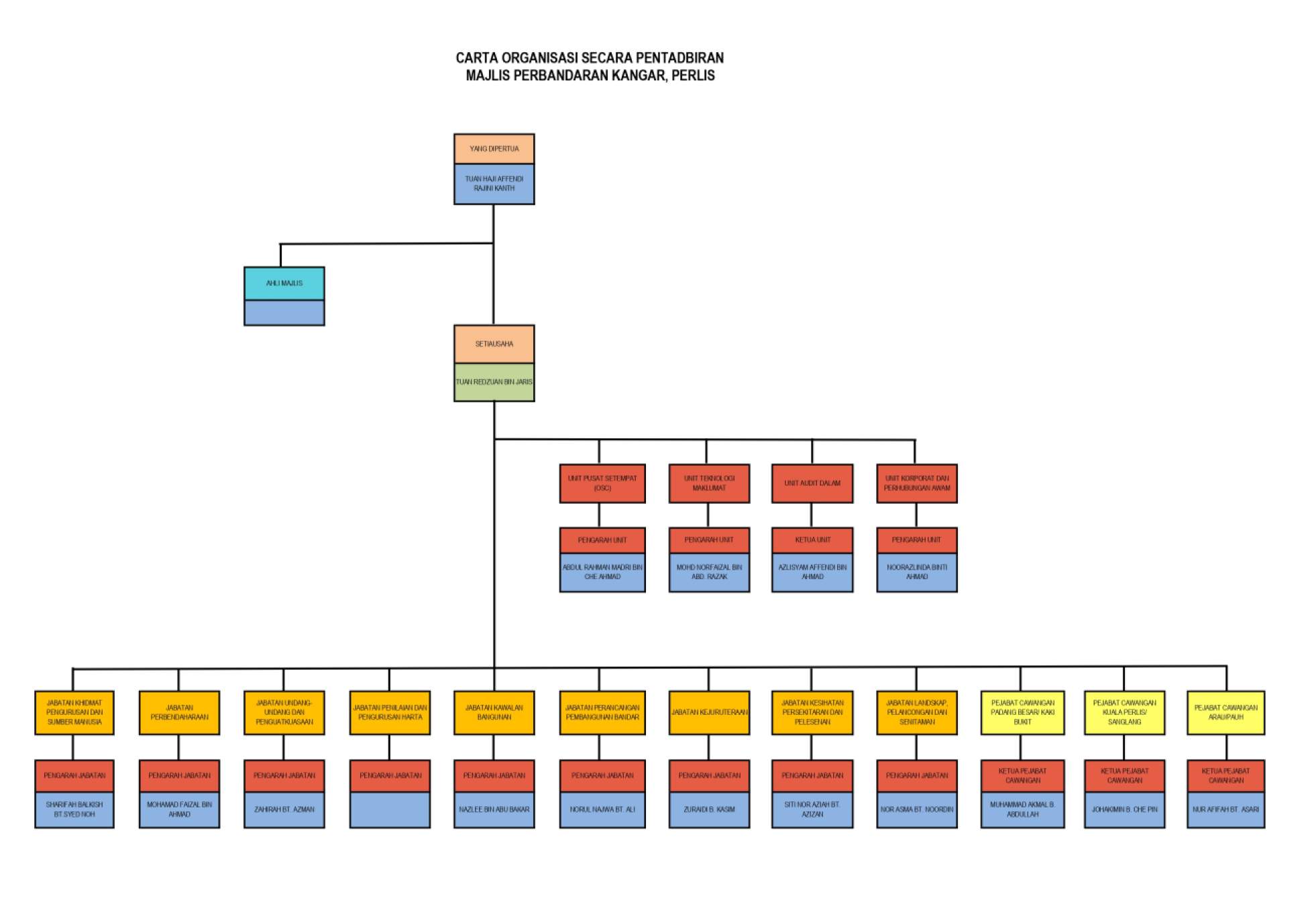 Carta organisasi